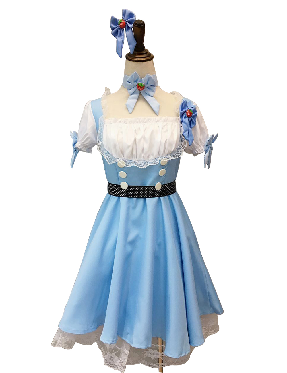 F1758 Wonderland French Maid Costume Of Luxury Dress For Women
